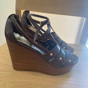 Juicy Couture wood wedges  - size 9 - excellent condition